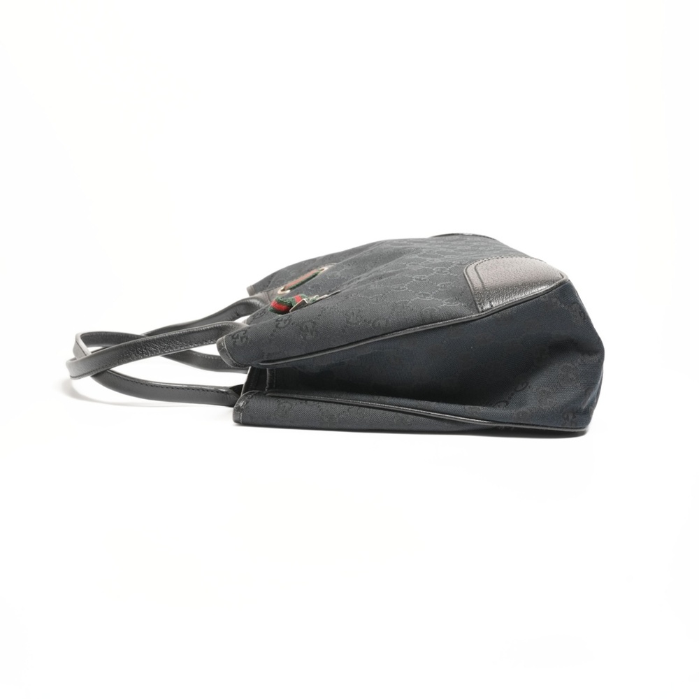 GUCCI Authentic Black Canvas Tote Bag - Picture 4 of 12